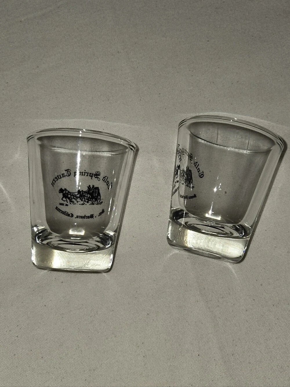 Cold Spring Tavern Shot Glass Set Of 2 From Santa Barbara Historic Restaurant